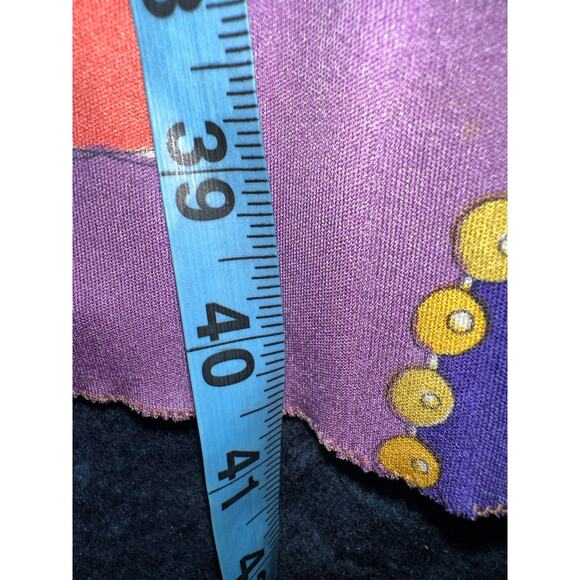 EMILIO PUCCI CUSTOM UNFINISHED VINTAGE SILK PRINT DRESS - Picture 11 of 16